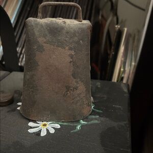 Rustic Metal Cowbell Home Art Decor
